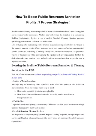 How To Boost Public Restroom Sanitation Profits_ 7 Proven Strategies!