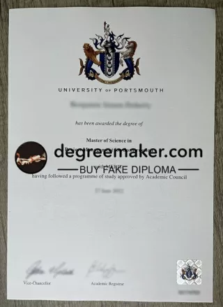 where to buy University of Portsmouth degree certificate?