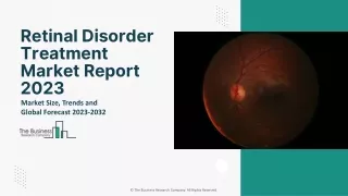 Retinal Disorder Treatment Market Growth Analysis, Latest Trends And Business