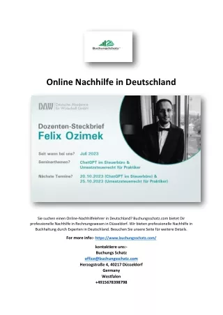 Online Nachhilfe in Deutschland