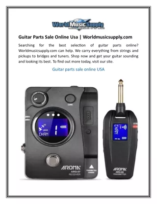 Guitar Parts Sale Online Usa  Worldmusicsupply