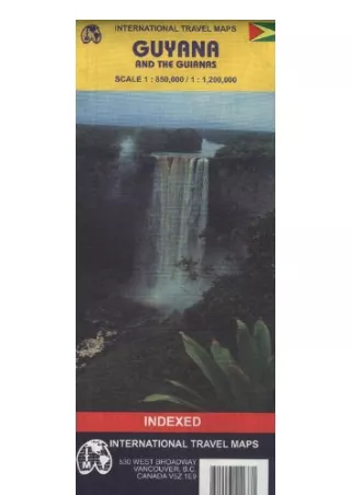 PDF read online Guyana 1 850000 And The Guainas Travel Map full