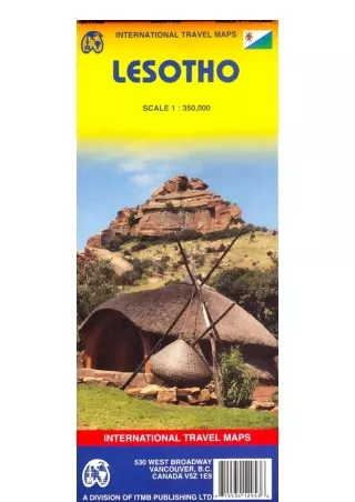 Ebook download Lesotho 1 350000 Travel Reference Map free acces