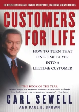 [PDF READ ONLINE] [PDF READ ONLINE] Customers for Life: How to Turn That One-Tim