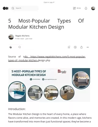 5 Most-Popular Types Of Modular Kitchen Design