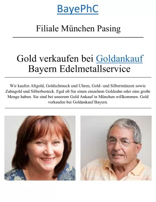 Goldankauf München