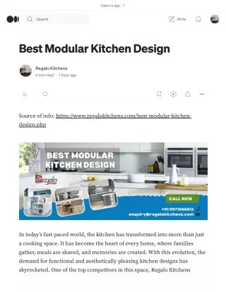 Best Modular Kitchen Design