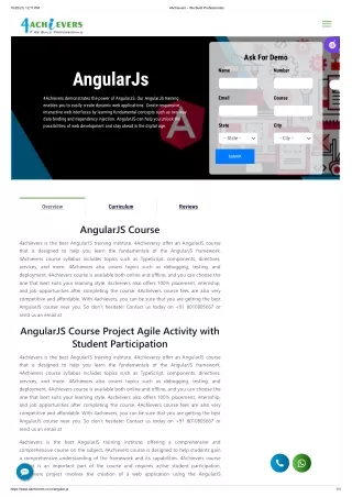 Angular js training institute in noida