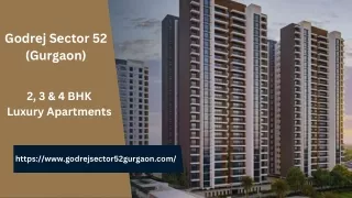 Godrеj Sеctor 52 Gurgaon | Luxury Rеsidеntial Apartmеnts