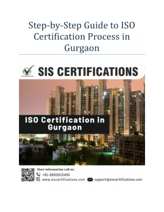 Step-by-Step Guide to ISO Certification Process in Gurgaon