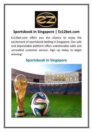 Sportsbook In Singapore