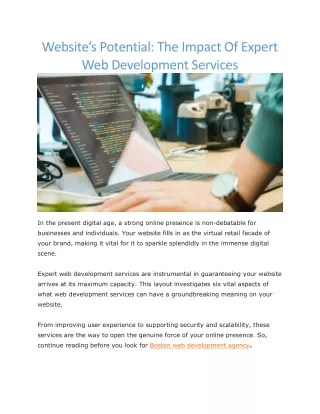 Dallas web design company