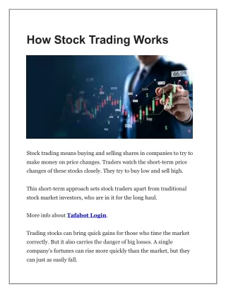 How Stock Trading Works