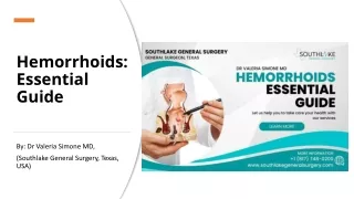 Hemorrhoids - Essential Guide