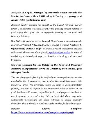 Liquid Nitrogen MARKET