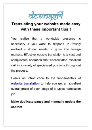 Translating your website made easy with these important tips!!