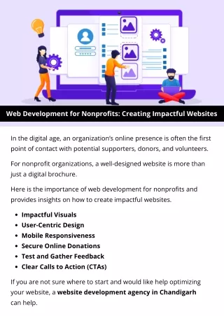 Web Development for Nonprofits: Creating Impactful Websites