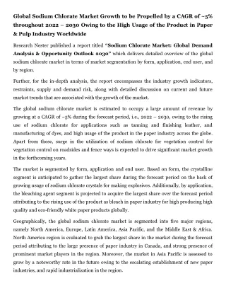 Sodium Chlorate Market