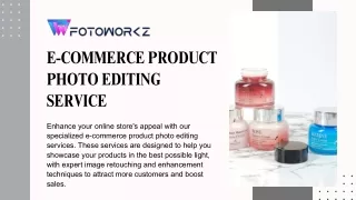 E-commerce Product Photo Editing Service