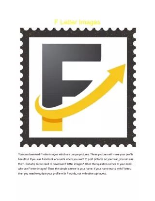 F Letter Images