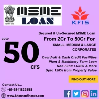 MSME Business Loan In Chennai @ KFIS