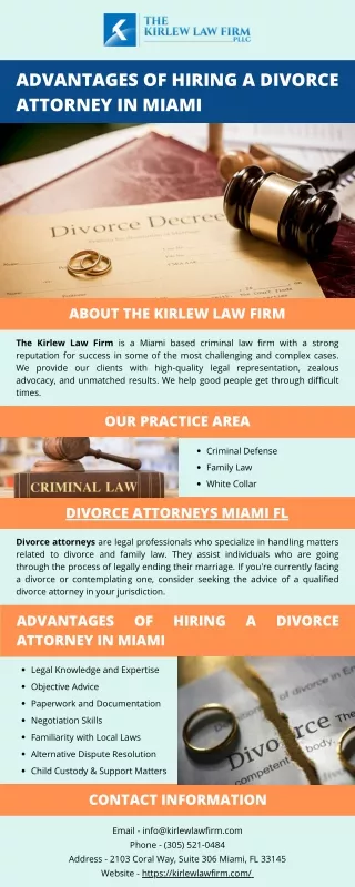 Advantages of Hiring a Divorce Attorney in Miami