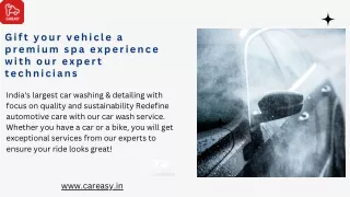 Gift your vehicle a premium spa experience with our expert technicians