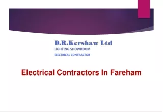 Electrical Contractors In Fareham