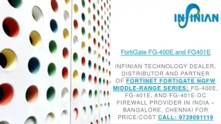 Fortinet FortiGate FG-400-401E-DC Firewall | Price/Cost