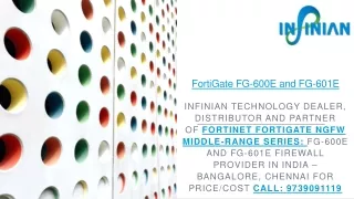 Fortinet FortiGate FG-600-601E Firewall | Price/Cost Call: 9739091119