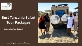 Best Tanzania Safari Tour Packages