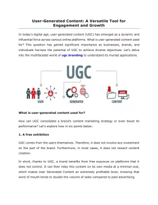 ugc branding