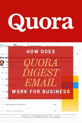 How Does quora digest email Work For Business