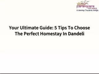 Your Ultimate Guide 5 Tips To Choose The Perfect Homestay In Dandeli