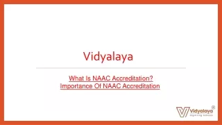 What Is NAAC Accreditation Importance of NAAC Accreditation