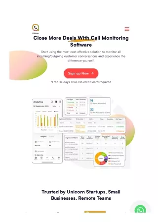 Key Call Monitoring Software & Application— Callyzer