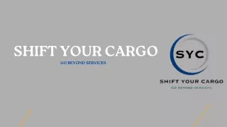 SHIFT YOUR CARGO