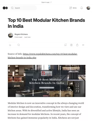 Top 10 Best Modular Kitchen Brands In India