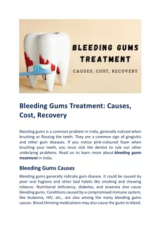 Bleeding Gums Treatment: All You Need To Know