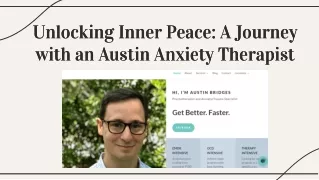 Unlocking Inner Peace: A Journey with an Austin Anxiety Therapist