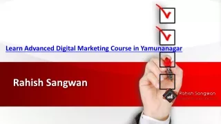 Learn Advanced Digital Marketing Course in yamunanagar