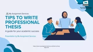 Tips to write Professional thesis