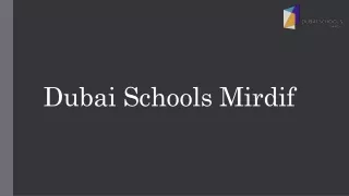 SCHOOL IN DUBAI