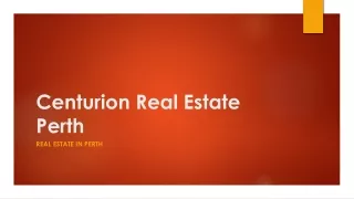 Centurion Real Estate Perth