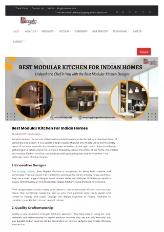 Best Modular Kitchen For Indian Homes