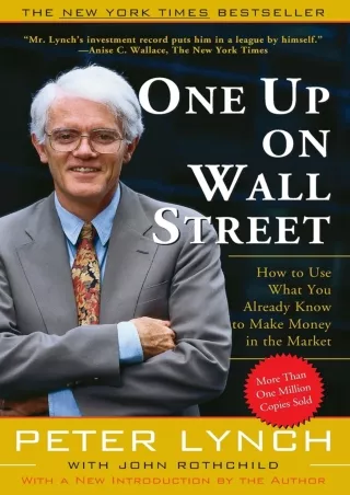 [PDF READ ONLINE] DOWNLOAD/PDF  One Up On Wall Street: How To Use What You Alrea