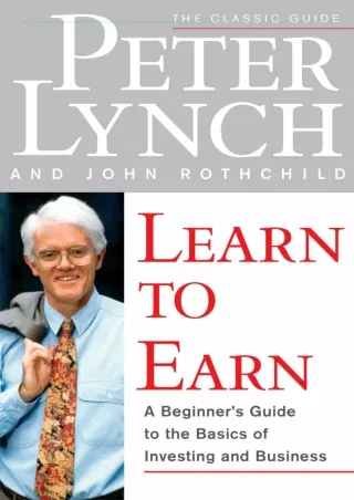 Read ebook [PDF] PDF_  Learn to Earn: A Beginner's Guide to the Basics of Invest