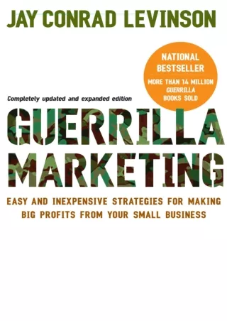 get [PDF] Download Read ebook [PDF]  Guerilla Marketing: Easy and Inexpensive St