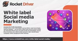 Rocket Driver's White Label Social Media Marketing