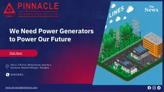 We Need Power Generators to Power Our Future